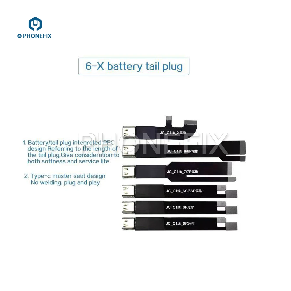 PHONEFIX JC C1 Интеллектуальная смарт-Ремонтная коробка с батарейным хвостовым разъемом для Iphone 6 7 8 материнская плата зарядка обнаружение неисправностей