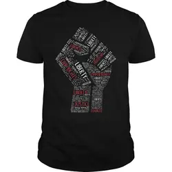 Гражданские права Мощность кулак марта за справедливость мира футболка (унисекс) МЛК гражданских прав Рубашки для мальчиков Подарки