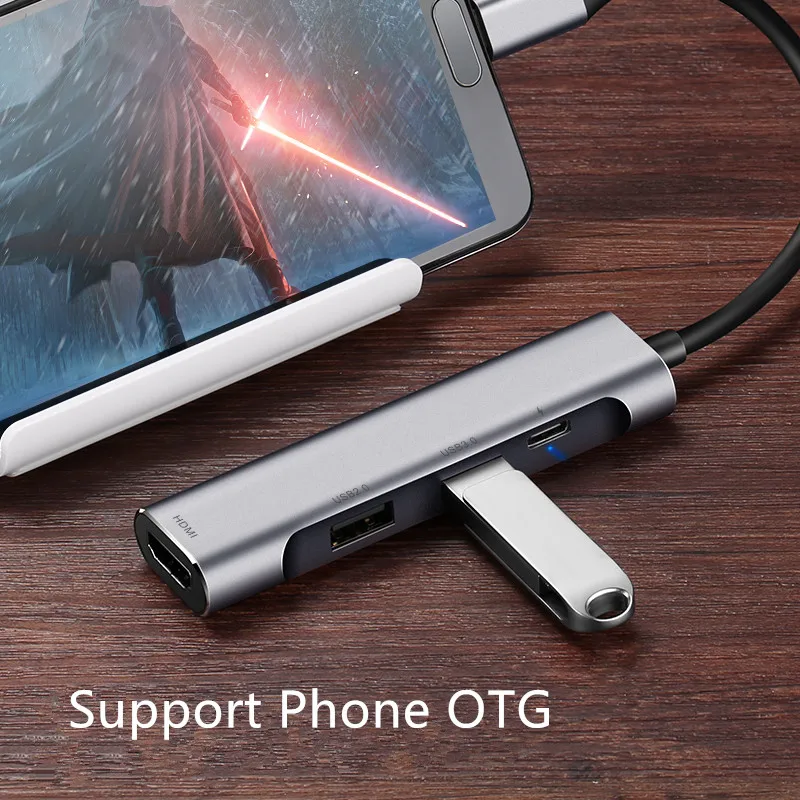 Thunderbolt 3 USB C концентратор для samsung Dex Type к HDMI PD 0 2 4K 30HZ/2K 60HZ док станция macbook switch