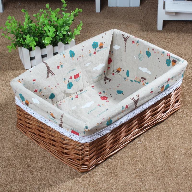 S/L Size Bamboo Wicker Weaving Storage Basket Fruit Picnic Basket Rattan Storage Box For Cosmetics Snacks Tea Book Organizer S/L Size Bamboo Wicker Weaving Storage Basket Fruit Picnic Basket Rattan Storage Box For Cosmetics Snacks Tea Book Organizer