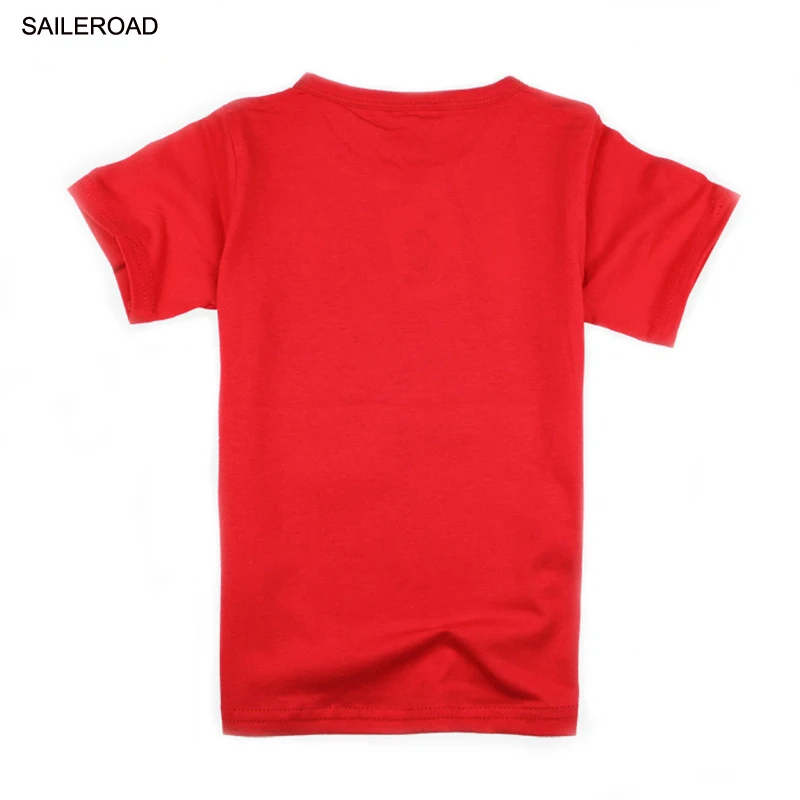 SAILEROAD/Новые летние шорты для мальчиков и девочек футболка детские рубашки для девочек и мальчиков от 2 до 13 лет Одежда для девочек