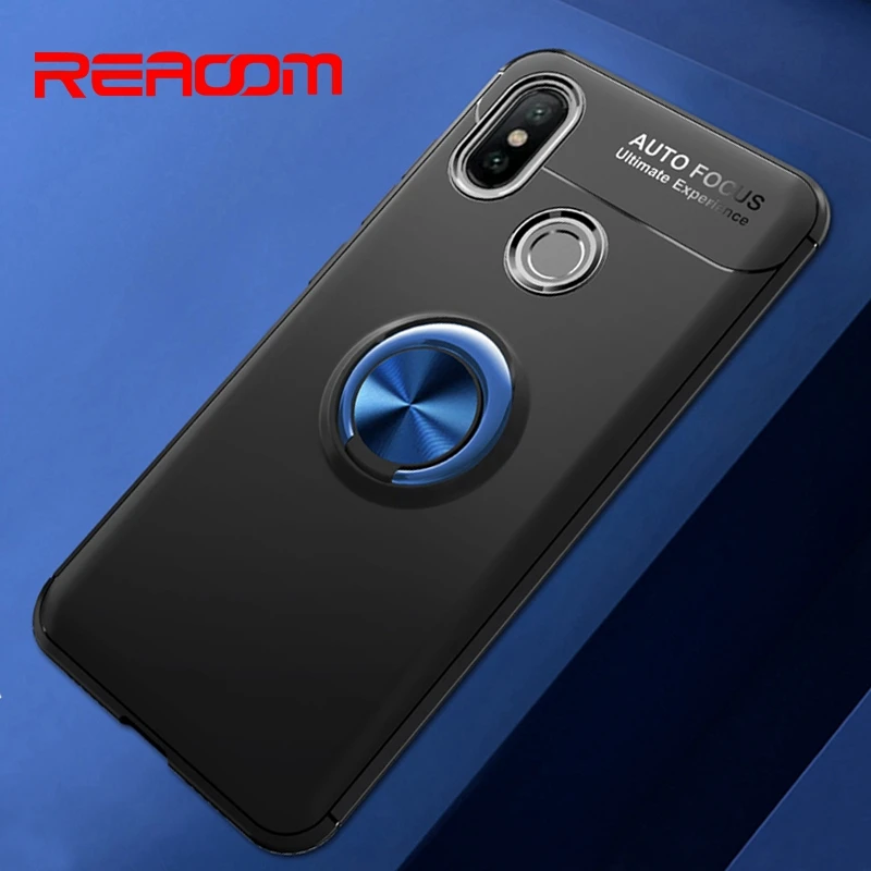 Подходящий чехол для Redmi Note 5 Pro с цветным кольцом пальцев магнитный автомобильный