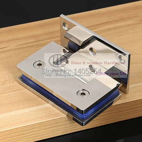 Stainless steel 304 bathroom glass clamp 90 degrees glass shower hinge 8-12MM thick tempered glass shower room accessories Stainless steel 304 bathroom glass clamp 90 degrees glass shower hinge 8-12MM thick tempered glass shower room accessories