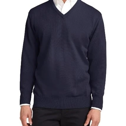 Port Authority SW300 Mens Value V-Neck Sweater Navy - Extra Large (1)