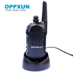 Oppxun p-668 Двухканальные рации 16 каналов UHF 400-470 мГц Макс 5 Вт трансивер Ручной Портативный ветчиной двухстороннее Радио