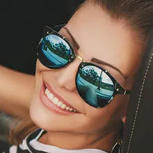 LEONLION винтажные металлические рисовые солнцезащитные очки для ногтей, женские ретро круглые зеркальные солнцезащитные очки, модные роскошные брендовые маленькие очки для лица