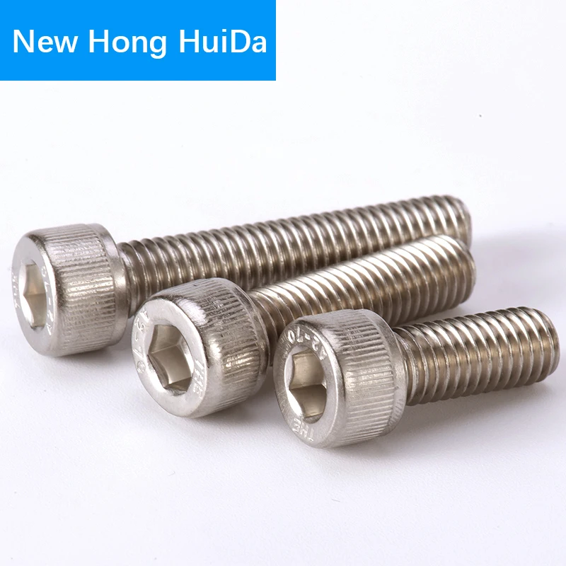

DIN912 Hex Head Socket Cap Screws Hexagon Thread Metric Machine Allen Bolt 304 Stainless Steel M6