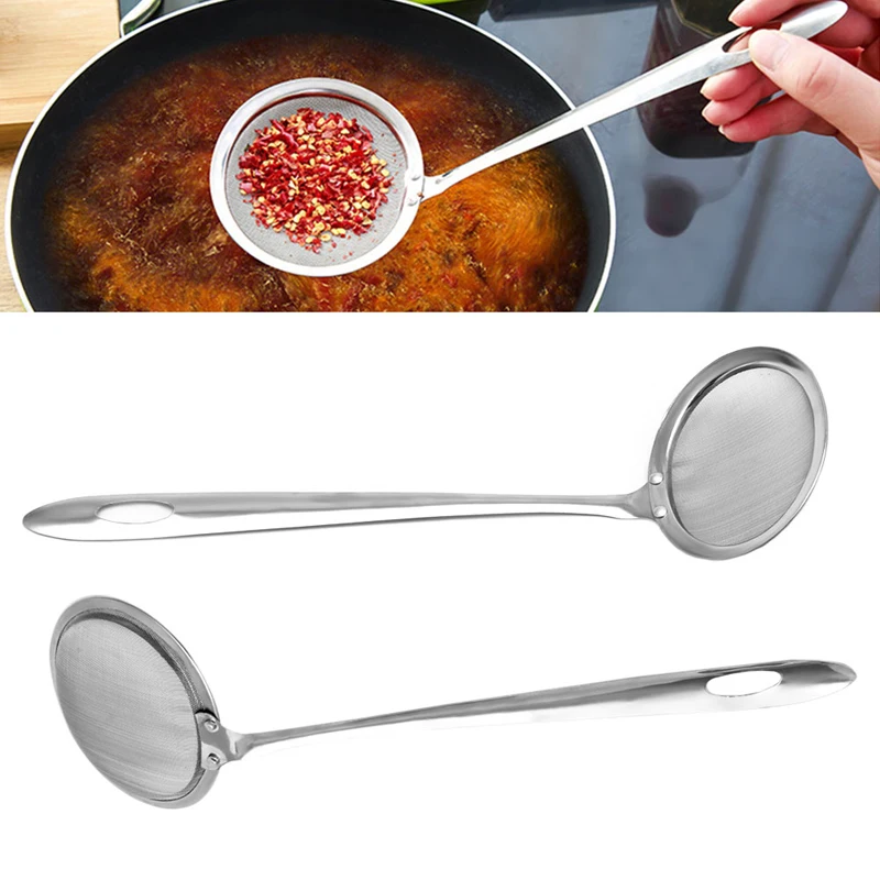 Acier inoxydable Maille fine Couteau Sifter Tamis кухня Filtre a бобовые DIY кухонный инструмент - изображение