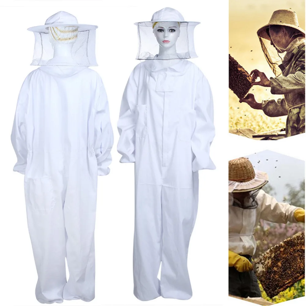 

Type Underarm Zippered Hat-Veil Combo Air Through Bee Suit Beekeeper Protection Clothing Suit Beekeeping Clothes