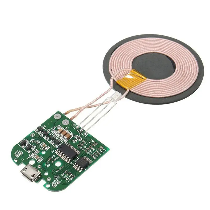 

Q5 Wireless Charger PCBA Circuit Board Wireless Charging Micro USB Port Quick Charge Built-in Charging Phones Receiver