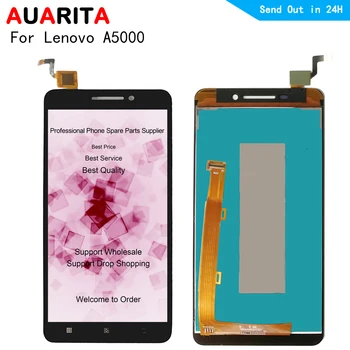 

AAA quality 1pcs LCD For Lenovo A5000 A 5000 LCD Screen Display with Touch panel front glass Screen Digitizer Assembly +Tools