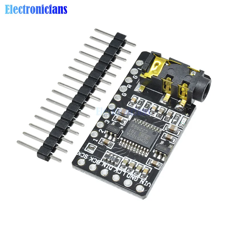 PCM5102 DAC I2S декодер интерфейса звуковая карта плата цифровой аудио GY Phat формат