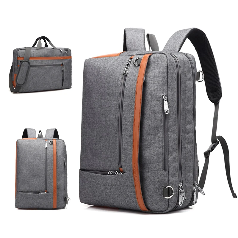 

2019 3in1 Women Male Backpack Men Laptop Bag 17 Inch Notebook Backpacks 15.6 Shoudler Back Bags Business Travel Shcool Bagpack