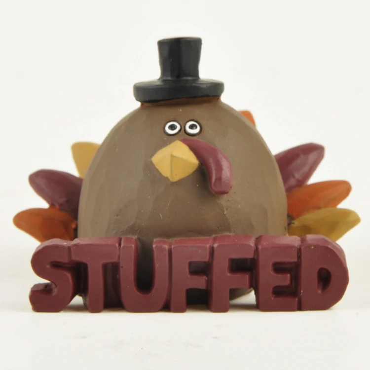 

Stuffed Turkey Figuriens Cute Animal Miniatures Home Decoration Accessories Birthday and Thanksgiving Gifts Desk Decor