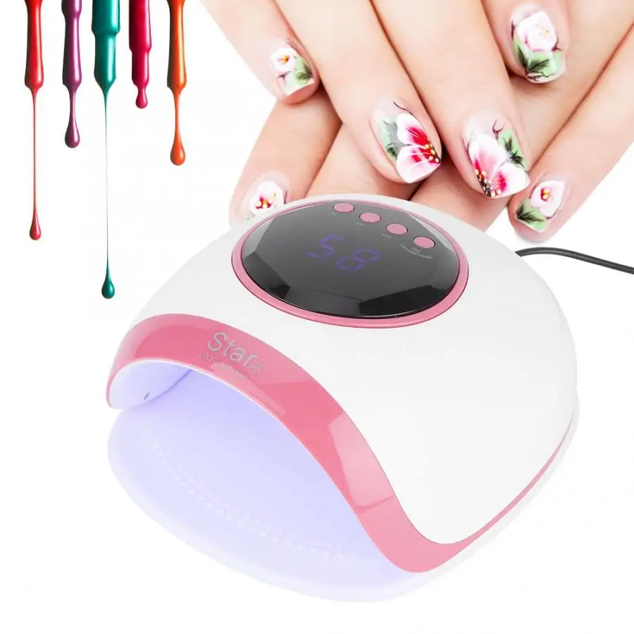 48 Вт Профессиональная Ультрафиолетовая лампа для маникюра лампа для ногтей Гель-лак быстрая сушилка светодиодный светильник 100-240 В лампа для сушки маникюра
