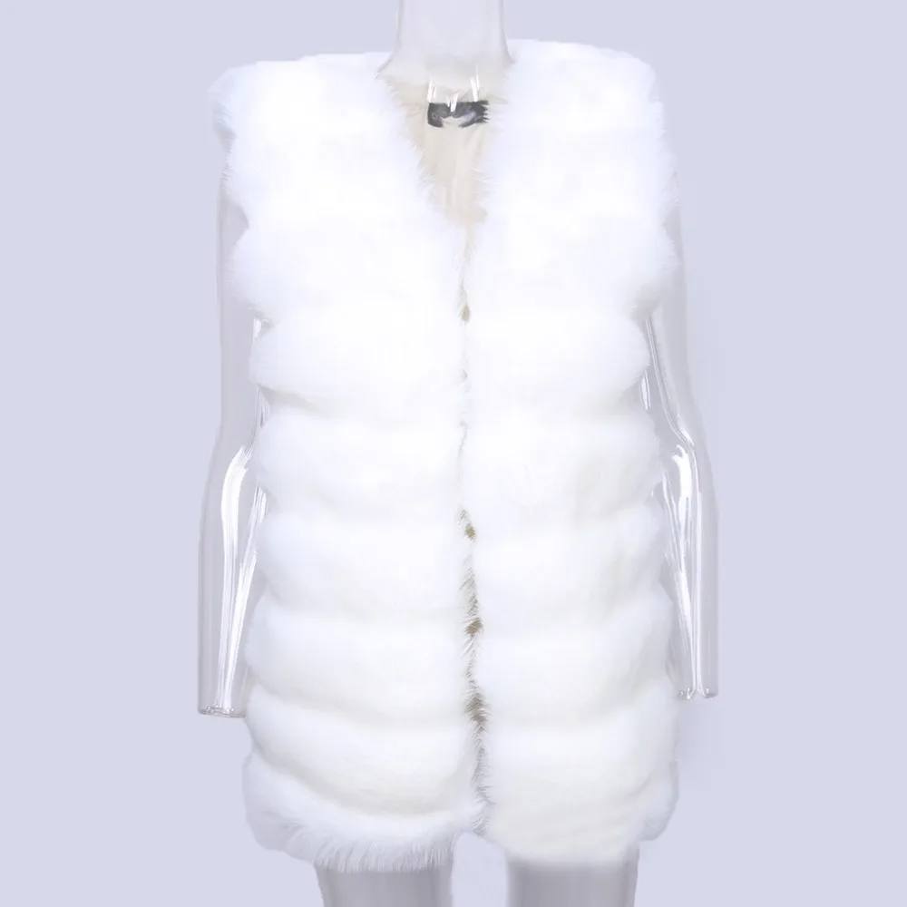 

Female Fur Vest Fox Fur Stitching Fur Vest Female Outerwear Coat Winter Vests Women's Winter Jacket Coat Fur Clothes