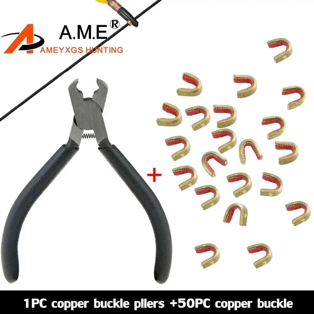 

Install Brass Buckles Remove Brass Copper Archery Plier Bow String D Loop Release Nocking Point Pliers Compound Bow Accessories