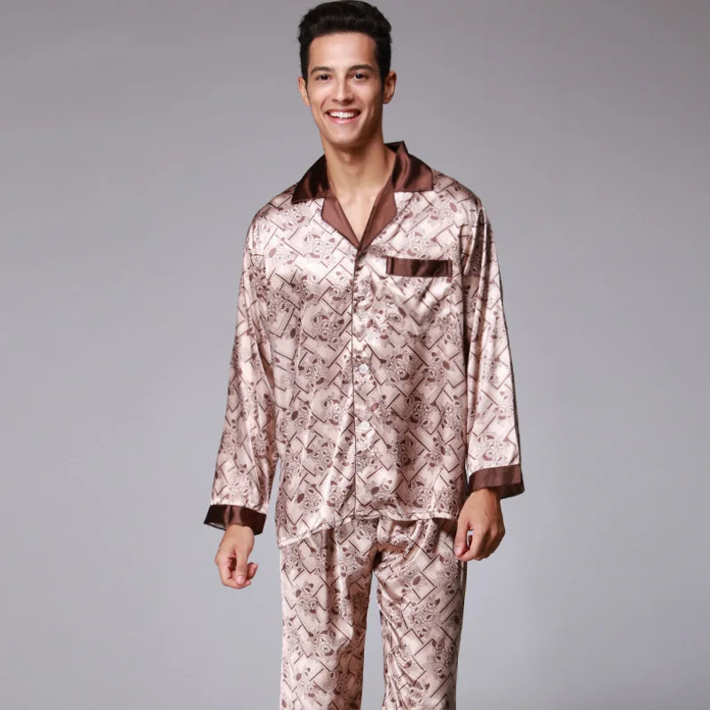 Aliexpress.com : Buy Autumn New Pajamas Set Men Pajamas Suit Soft Sleep ...