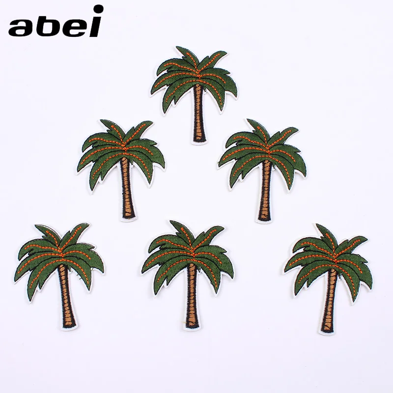 Crown Palm Tree Embroidery Applique Cloth DIY Sewing /& Iron on Patch Badge