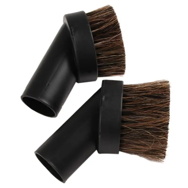 Round Horse Hair Dusting Brush Dust Clean Tool Attachment Vacuum