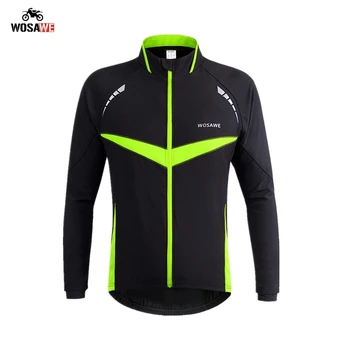

WOSAWE Winter Reflective Motorcycle Jacket Men Thermal Windproof Waterproof Long Sleeve coat Clothing Wear Motocross Jackets