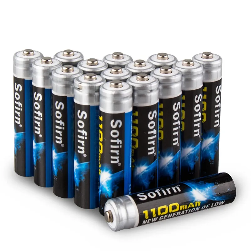 Sofirn AAA 16 шт./лот аккумуляторная батарея 1,2 в 1100 мАч aaa Ni-MH батарея 3A низкий саморазряд батареи защита от перезаряда - Цвет: 16pcs