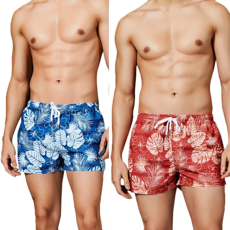 Мужские спортивные шорты печатает цветок бег тренажерный зал плавание шорты для женщин плюс размеры одежда для серфинга пляжные шорт