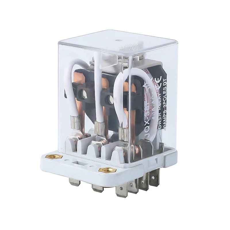 JQX 38F 3Z 3PDT электромагнитные реле 40A AC 220 V 110 DC 24 12 11 Pin код Медь катушки на высокую