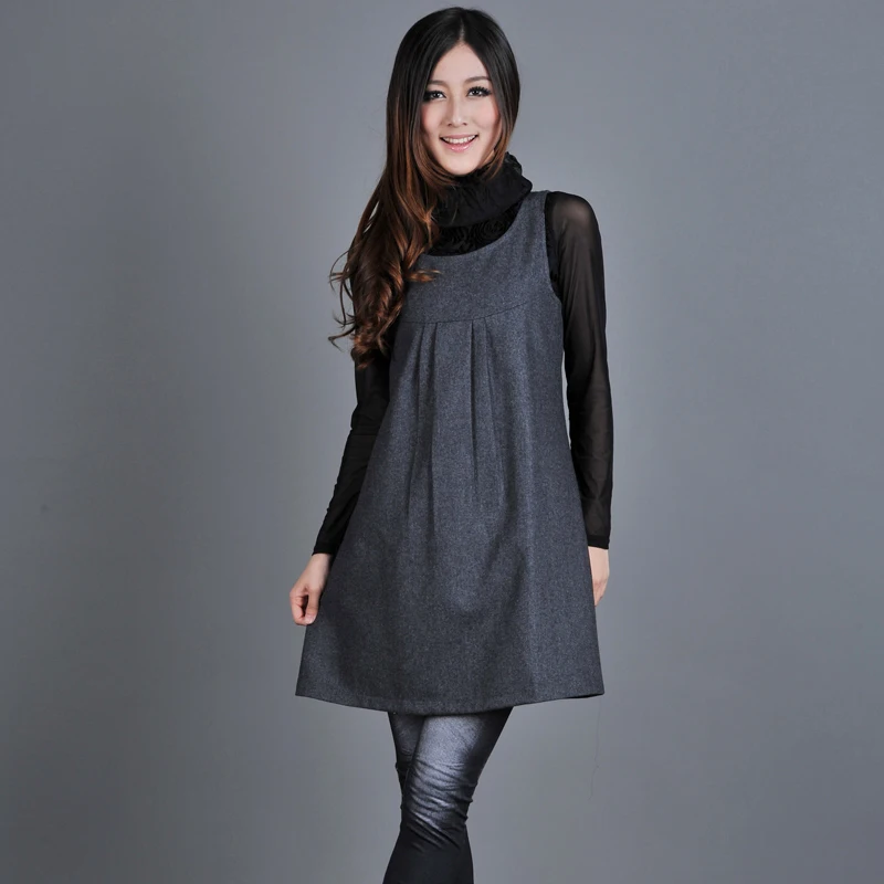 Free shipping Women clothing Wool dress 2012 slim autumn and winter ...