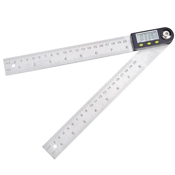 

Electronic IP54 Stainless Steel Angle Ruler For Woodworking Protractor Digital Calipers Display Multifunction 360 Degrees 1PC