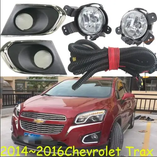 Один комплект, автомобильный бампер, лампа для Chevrolet Trax, противотуманный светильник,,, лет, галогенная лампа, 4300 K, автомобильные аксессуары, головной светильник Trax - Цвет: PICTURE
