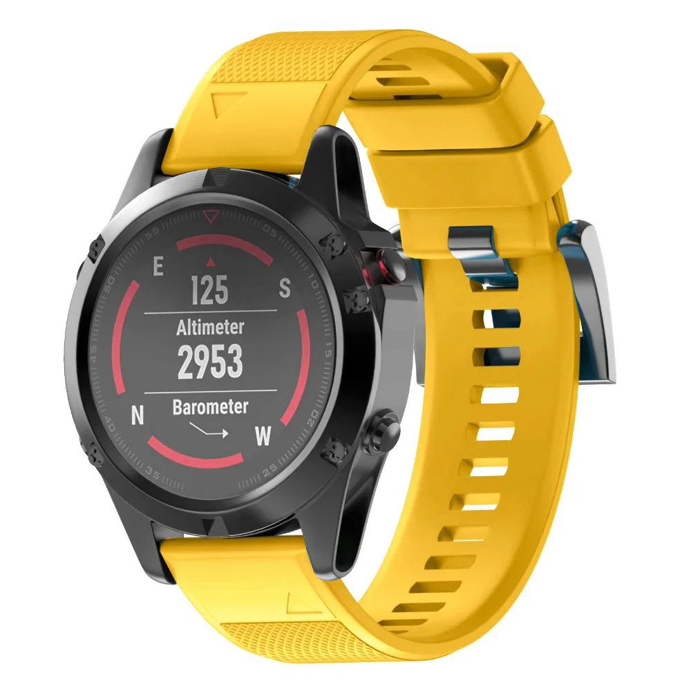 Замена силиконовый ремешок запястье для Garmin Fenix5 Fenix 5 Garmin Forerunner 935 gps часы Quick Release ремешки