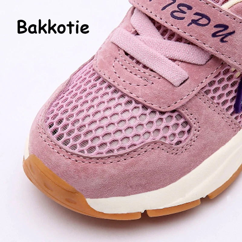 Bakkotie/весенние детские кроссовки из дышащей сетчатой ткани для мальчиков