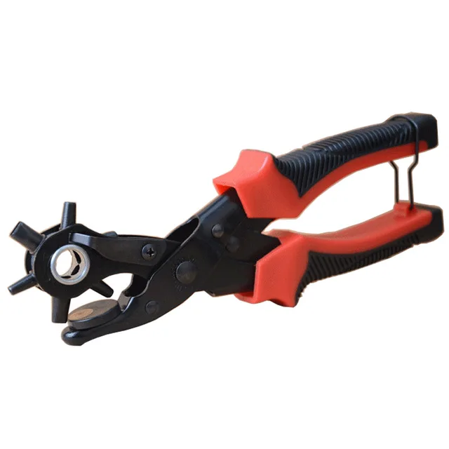 Multi Function Portable Belt Punch Clamp Leather Puncher Professional
