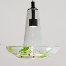 Стеклянные подвесные светильники садовые лампы с растениями зеленые огни для декоративный цветок для дома горшки плантаторы