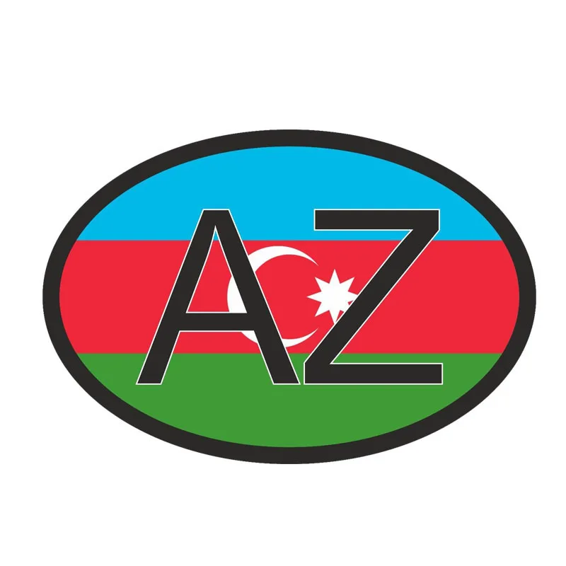 

13CM*8.7CM Azerbaijan COUNTRY CODE Accessories Body Bike Car Sticker Decal PVC 6-0427