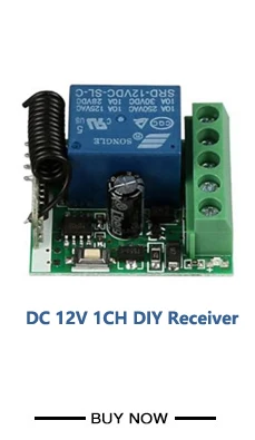 433 МГц универсальный беспроводной пульт дистанционного управления AC 110 В 220 В 1 канал релейный модуль приемника и РЧ 433 МГц передатчик Diy комплекты