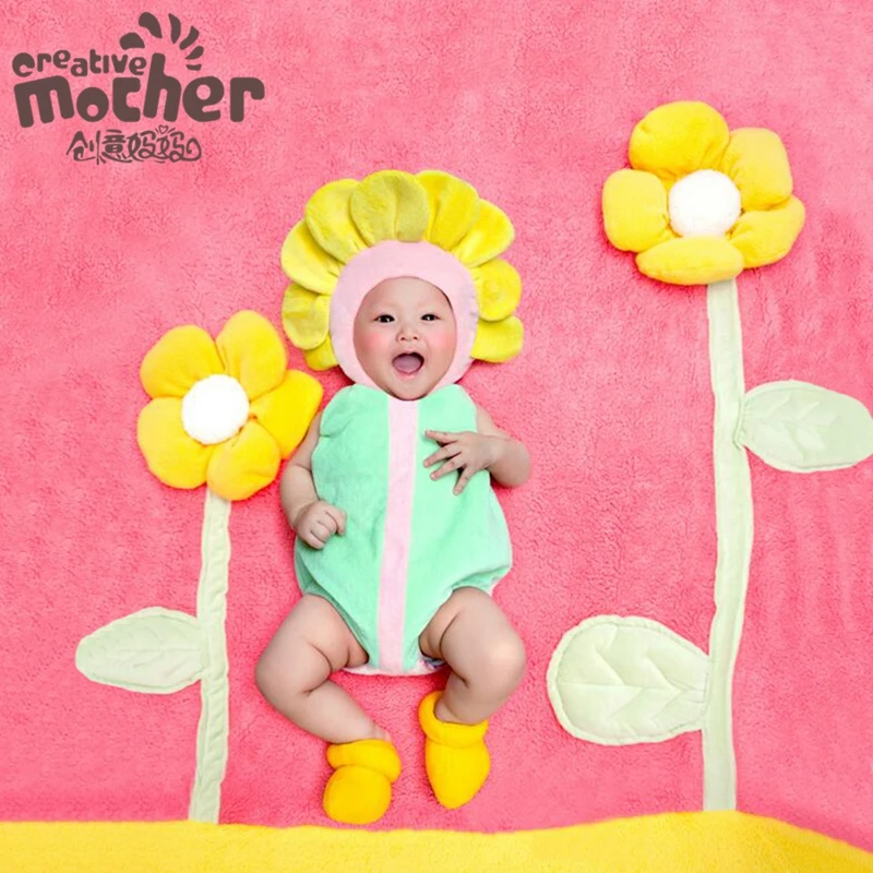 

Halloween costume Christmas cosplay costume newborn baby rompers flower suit photograph make up dress costume for kids