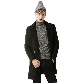 

2017 New Arrival Autumn Jacket Trench Coat Men Brand Clothing Fashion Mens Long Coat TopMale Overcoat M-3XL