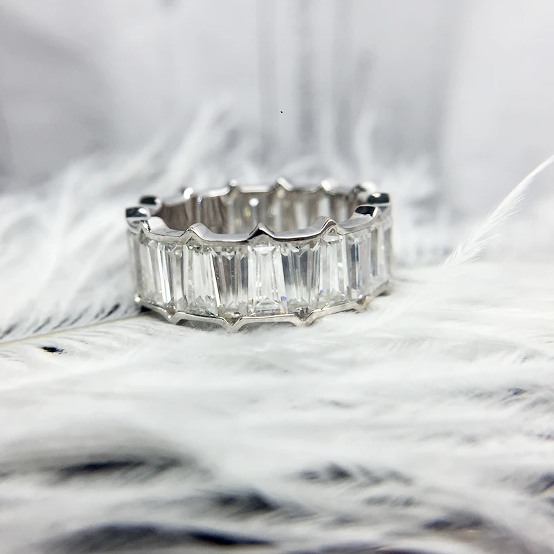 Заказной заказ 10 К желтого золота 6,5 мм 1.0ct каждый круглый вырез серьги с муассанитом