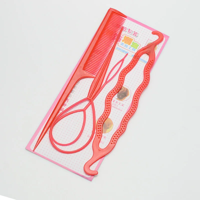 4pcs/set Magic Hair Styling Accessories Set Braiders Hair Pin Bun Roller Maker Hair Braiding Twist Curler Styling Tool