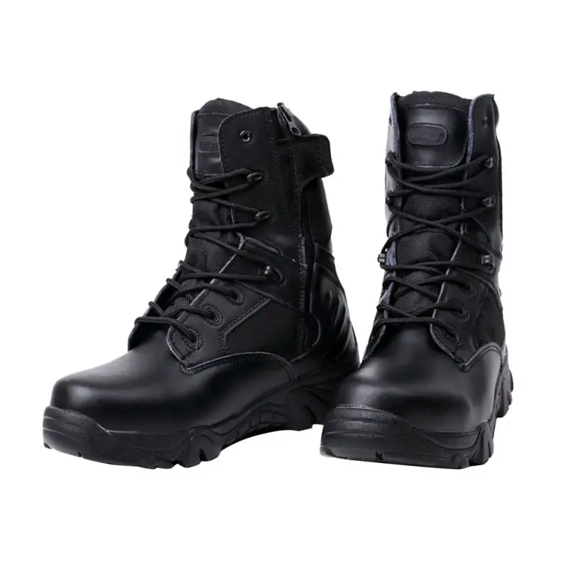 

Men's New Military Tactical Ankle Boots Waterproof Desert Combat Army Hiking Shoes 2019 Quality Outdoor Safety Shoes Boots