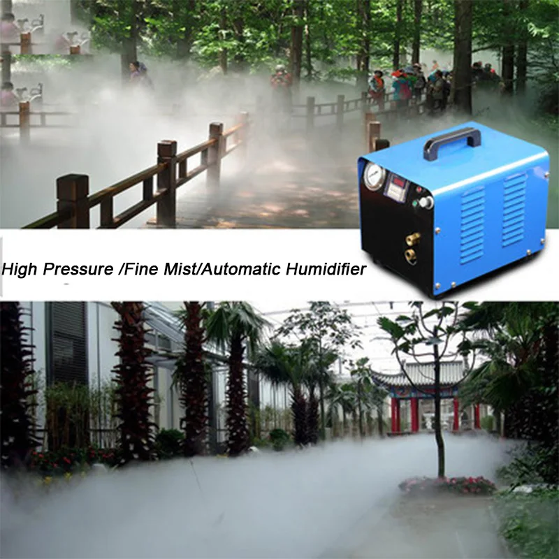 BM3 Commerical High Pressure Fogger Fine Mist Maker Landscape Rockery Fog Humidifier 2L-4L/H Humidication Atomizer