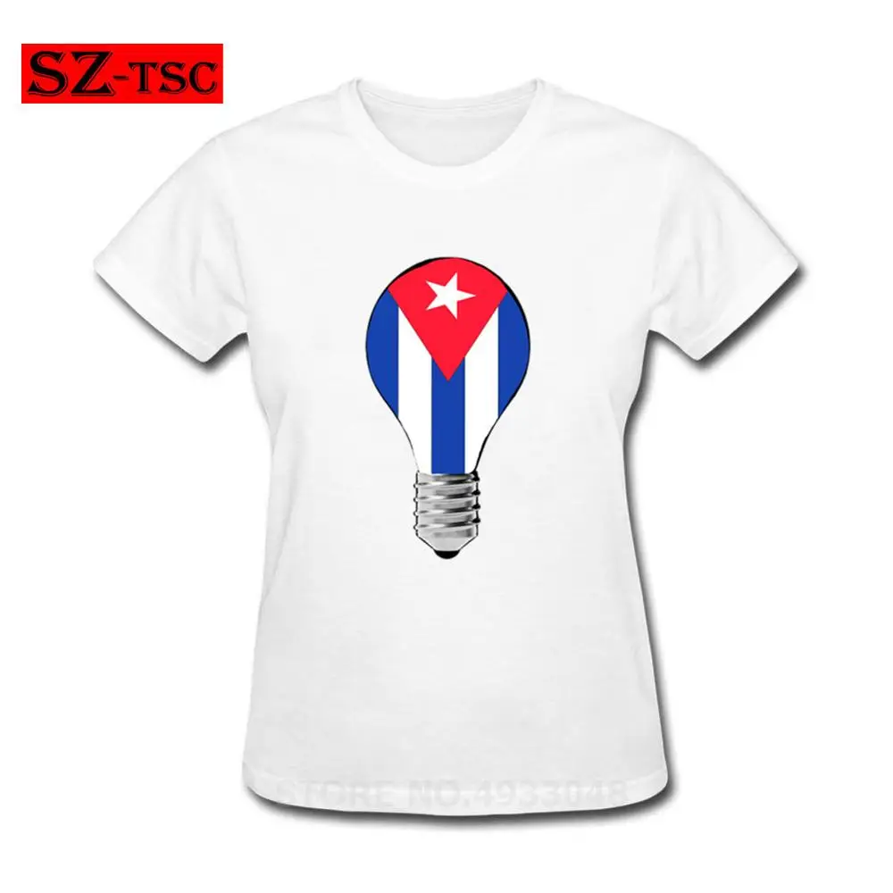 

New Fashion Cuba Flag Women's T Shirts Cotton O Neck t-shirt Short Sleeve Tops Plus Size Tshirts Free Shipping rihanna ajax
