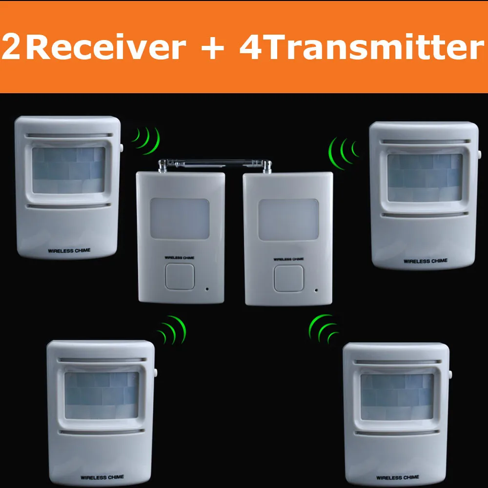 bilder für Drahtlose einfahrt patrol alarm garage infrarot alarm sicheres system pir motion sensor detector 2 empfänger + 4 sender bilder für Drahtlose einfahrt patrol alarm garage infrarot alarm sicheres system pir motion sensor detector 2 empfänger + 4 sender