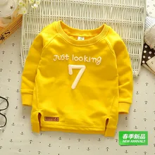 Boy cotton hoodies 2016 autumn children jacket children baby clothes baby boom bottoming shirt