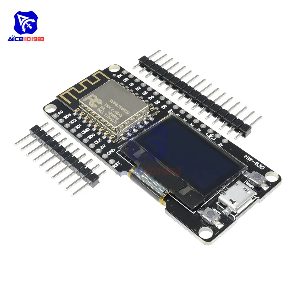 ESP8266 ESP-12F Wi-Fi модуль беспроводной CP2102 макетная плата 0,96 дюймовый oled-дисплей с булавкой для anrdunodemcu WeMos