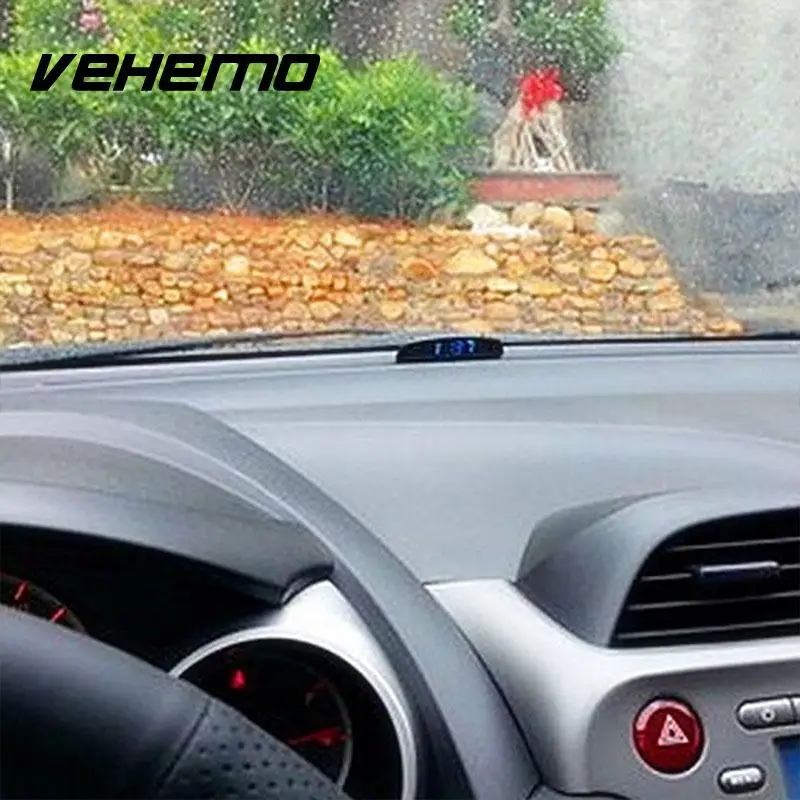 VEHEMO Dc12V 3 inch Car Digital Auto Digital Clock Thermometer Voltmeter Temp Battery Volt Temperature Monitor Accessories VEHEMO Dc12V 3 inch Car Digital Auto Digital Clock Thermometer Voltmeter Temp Battery Volt Temperature Monitor Accessories