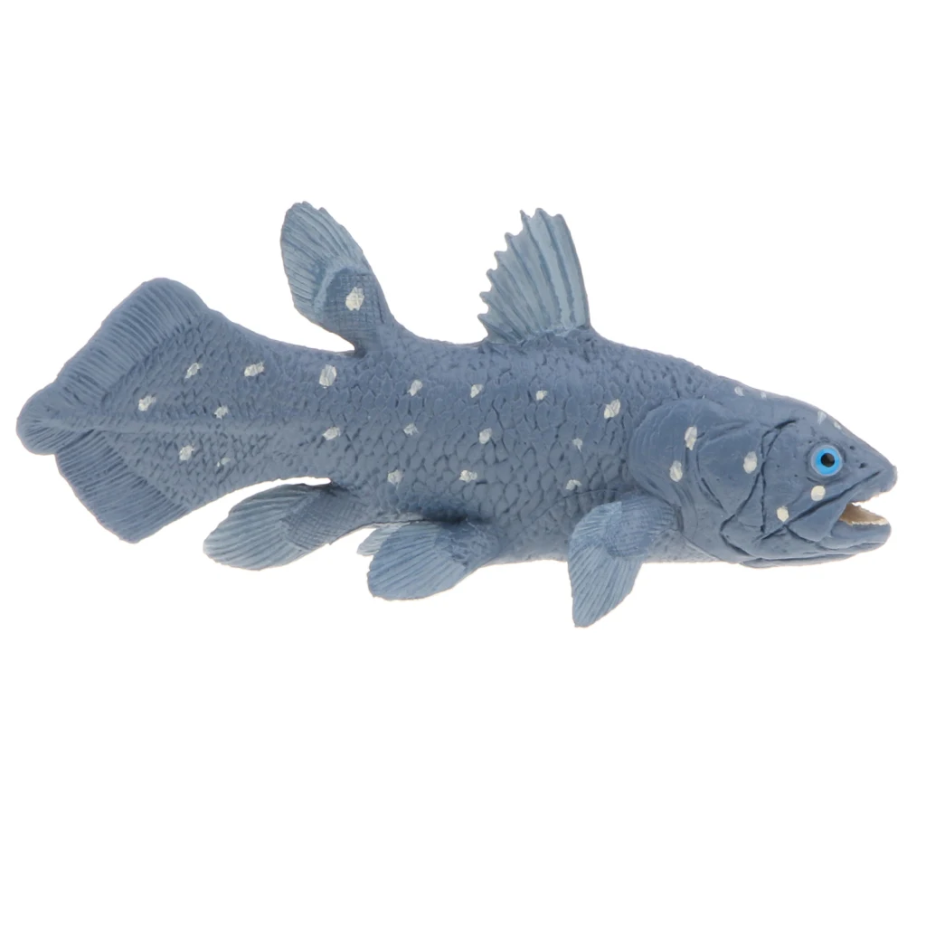 Realistic Marine Fish Model Figurines, 5 Inch Coelacanth Action Figure Toy for Kids, Science Educational Toy	