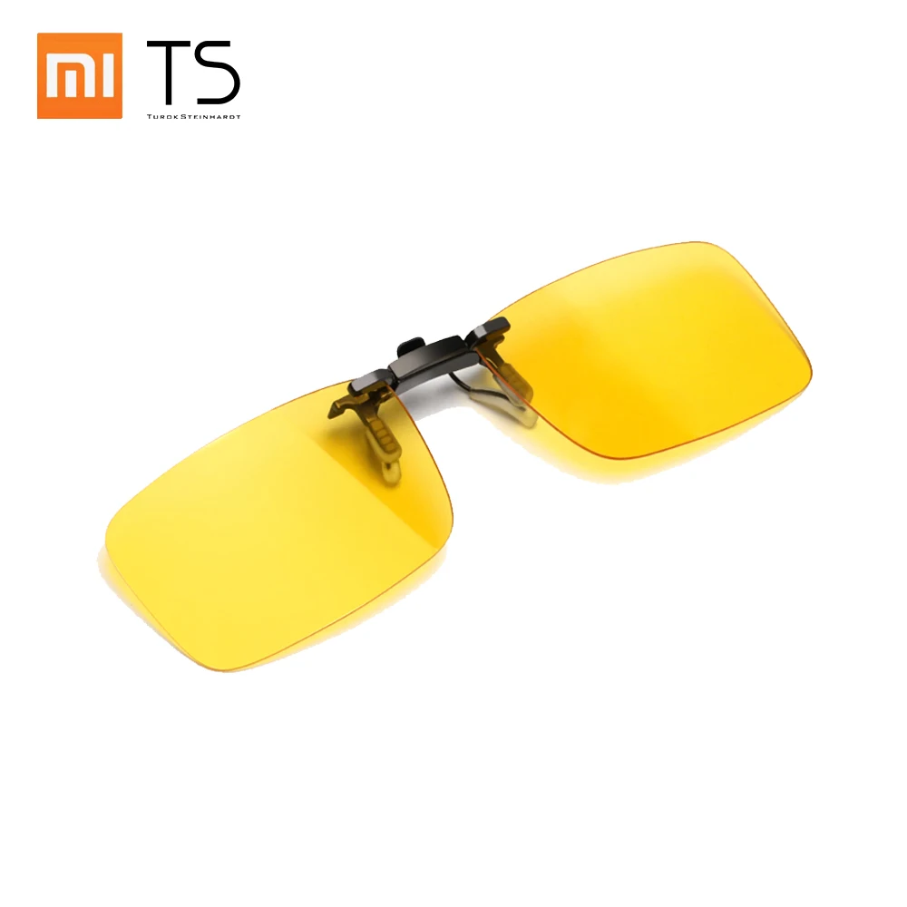 

XIAOMI TS Night Vision Clip-on Glasses TAC Polarized Lenses Zinc Alloy 135 Degree Random Upturn Night Driving Clip Goggles